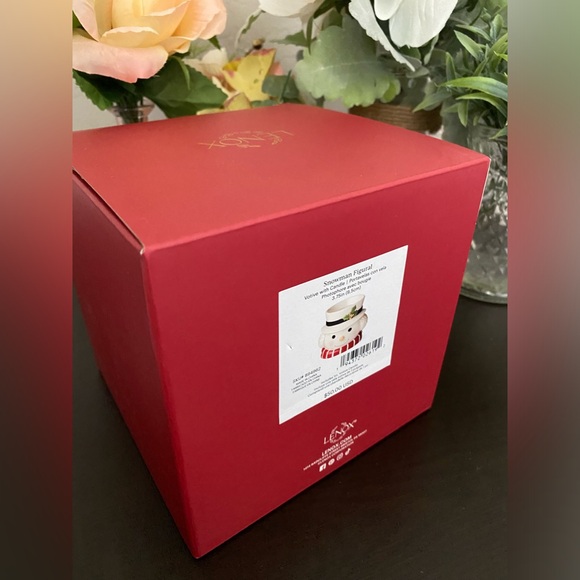 🆕☃️ RARE COLLECTIBLE LENOX SNOWMAN FIGURAL VOTIVE W/CANDLE. NEW IN BOX! - Picture 5 of 10